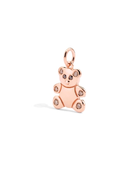 Ciondolo orsetto con cuore e freccia sul retro