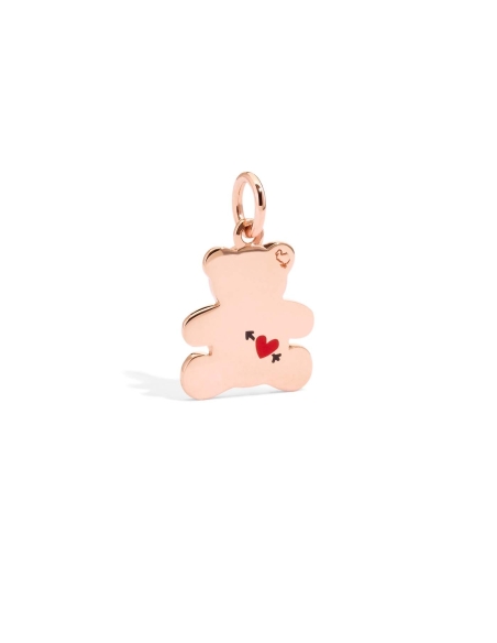 Ciondolo orsetto con cuore e freccia sul retro