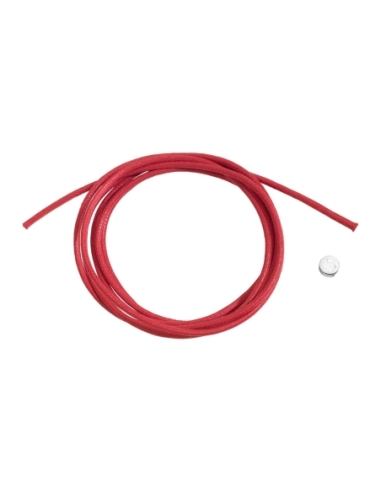 Cordino rosso con sigillo in argento