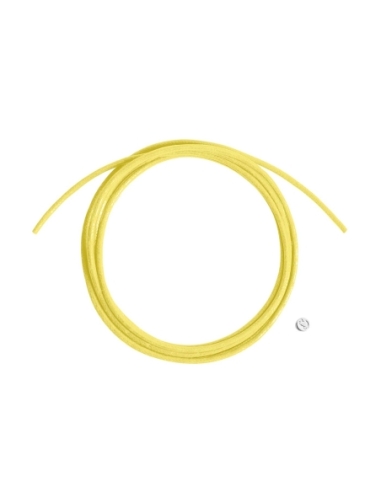 Cordino giallo limone con sigillo in argento