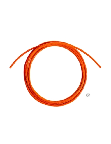 Cordino tangerine con sigillo in argento