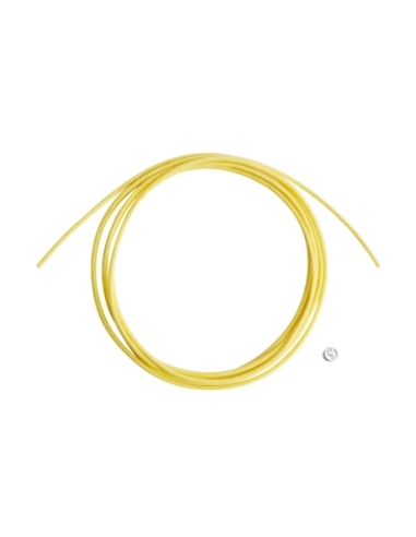 Cordino giallo limone sottile con sigillo in argento
