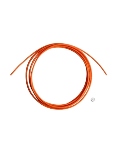 Cordino tangerine sottile con sigillo in argento