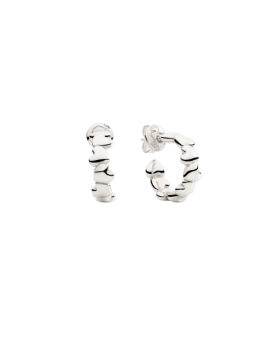 Orecchini hoop Cuore in argento - paio