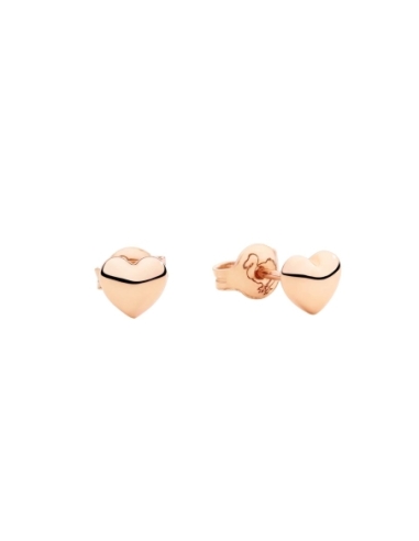 Orecchini stud Cuore in oro rosa - paio