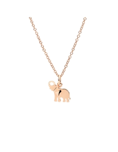 Ciondolo Elefante in oro rosa