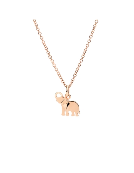 Ciondolo Elefante in oro rosa