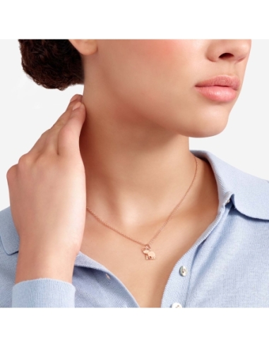 Ciondolo Elefante in oro rosa