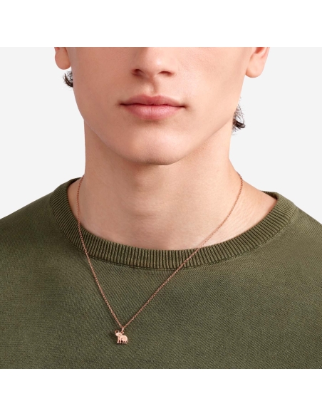 Ciondolo Elefante in oro rosa