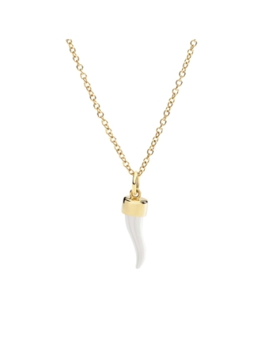 Ciondolo Cornetto in argento e oro...