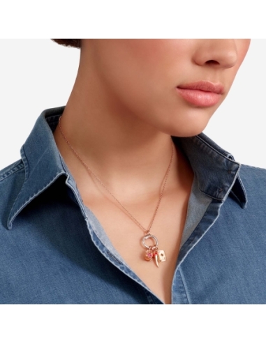 Ciondolo Cornetto in oro rosa e...