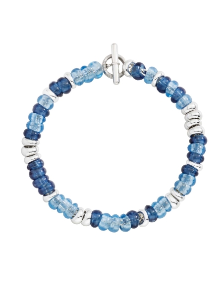 Bracciale Rondelle argento con catena e anello brisé