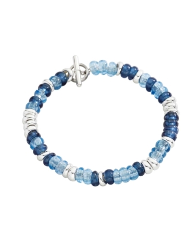 Bracciale Rondelle argento con catena...