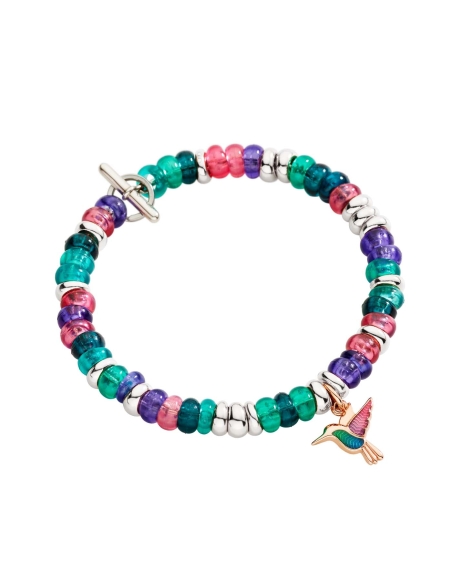 Bracciale Rondelle argento con catena e anello brisé