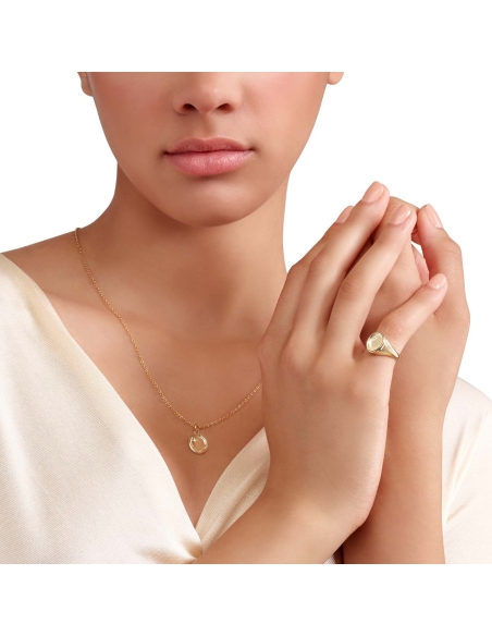 Ciondolo sigillo in oro giallo con diamante