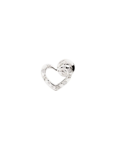 ORECCHINO CUORE SILHOUETTE DIAMANTI