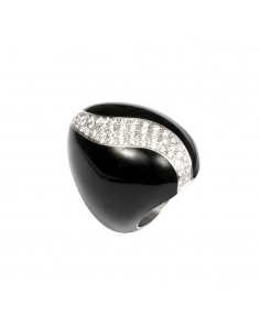 ANELLO SPOLETTA SMALTO NERO...