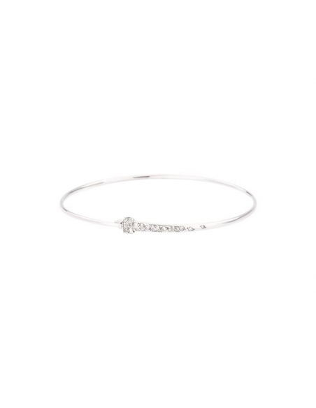 Bracciale Bangle Con Diamanti Bianchi